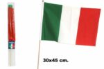 Bandiera Italia con asta