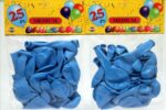 Busta da 25 palloncini azzurri