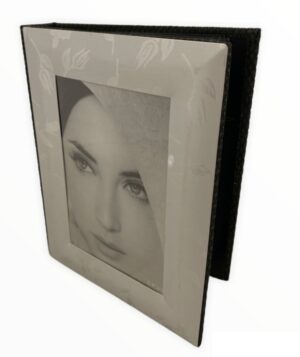 Portafoto color Silver in metallo con fantasie 9x13 cm + Album 48 Pagine