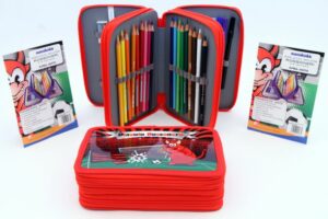 Astuccio per scuola squadra rossonera