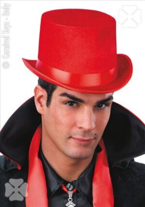 Cilindro Rosso Velluto 11 cm.