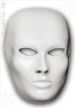 Maschera Viso Medio Bianco Da Pitturare