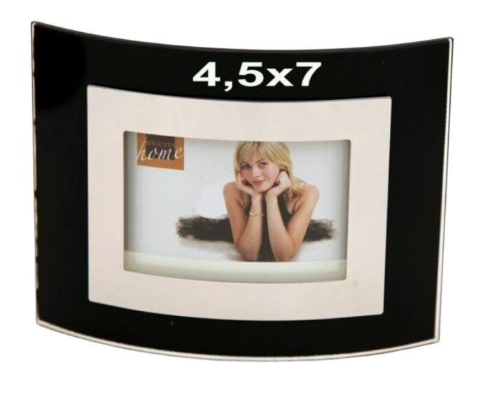 Cornice portafoto in vetro orizzontale 4,5x7 cm