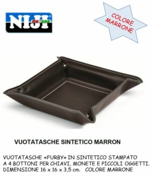 Svuotatasche sintetico marrone