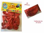 Confezione da 25 palloncini rossi taglia media LA MIA LAUREA
