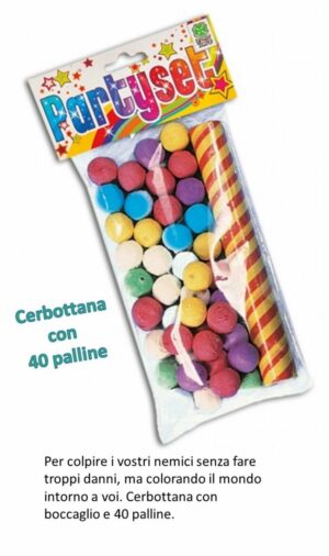 Cerbottana Con Boccaglio e 40 Palline