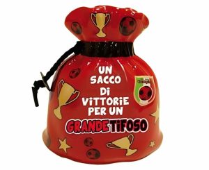 Salvadanaio sacca squadra rossonera