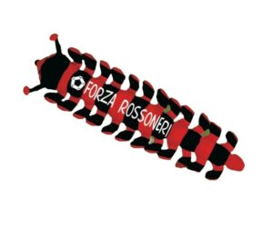 Peluche millepiedi squadra rossonera