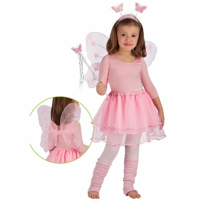 Costume farfalla Rosa per bambina