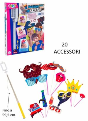 Set Selfie Foto Studio Con 20 Accessori