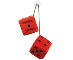 Coppia dadi squadra rossonera