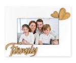 Cornice portafoto FAMILY in legno colore bianco 10x15 Cm