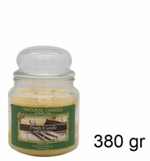 Candela Profumata NATURE CANDLE 380 gr Fragranza Fruity Vanilla