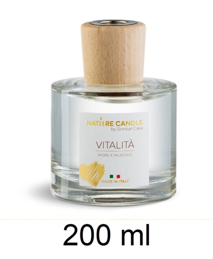 Profumatore D'ambiente NATURE CANDLE Linea Amati 200 ml Fragranza Vitalità