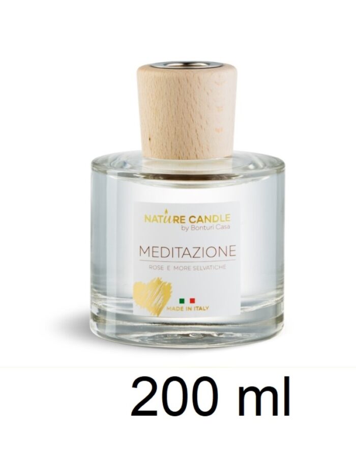 Profumatore D'ambiente NATURE CANDLE Linea Amati 200 ml Fragranza Meditazione