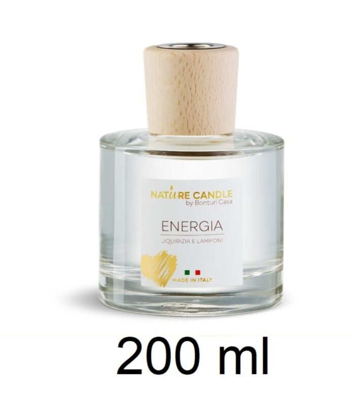Profumatore D'ambiente NATURE CANDLE Linea Amati 200 ml Fragranza Energia