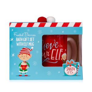 Set bagno santa & co con 60 ml shower gel fragranza bacche glassate e tazza di ceramica
