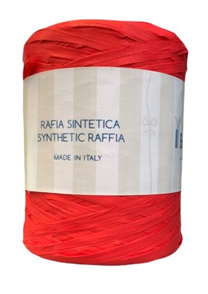 Rotolo di Nastro Regalo in Rafia largo 5mm lungo 200m Color Rosso