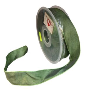 rondella in Tessuto Taffetà animato 25 mm x 25 metri colore VERDE SCURO