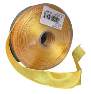 rondella in Tessuto Taffetà animato 25 mm x 25 metri colore GIALLO