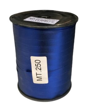 Bobina di nastro lungo 250 mt e largo 10 mm colore BLU satinato