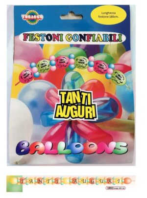 Festone gonfiabile TANTI AUGURI