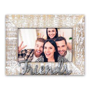 Cornice portafoto FRIENDS in legno color marrone vintage 10x15 Cm