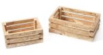 Set 2 cassette in legno pallet