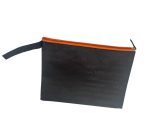 URBAN TREND - Pochette sottile nera e arancione