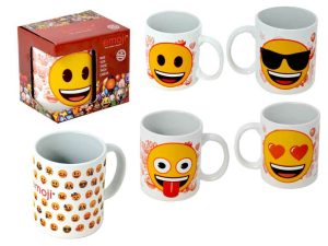Tazza ceramica emoji con facce divertenti