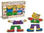 Puzzle di LEGNO colorato a forma di simpatico ORSETTO