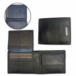 Portafoglio da uomo LANCETTI nero in vera pelle Rfid con 11 portatessere e portamonete
