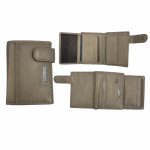 Portafoglio da uomo LANCETTI acacia in vera pelle Rfid con 9 portatessere e portamonete